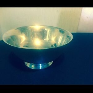 Silver plated decorative bowl